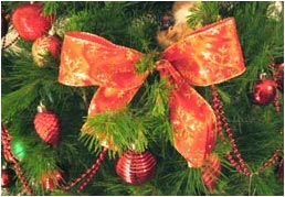 Red Bow Christmas Decorations
