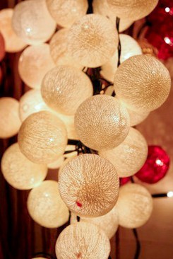 Cotton Ball Christmas Lighting